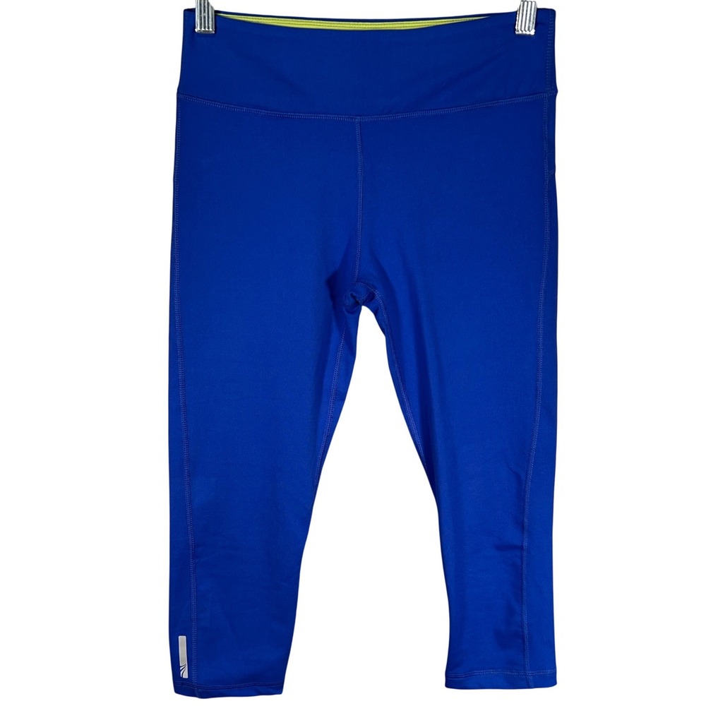 Marika Tek Womens Royal Blue Capri‎ Leggings Small Cropped Activewear